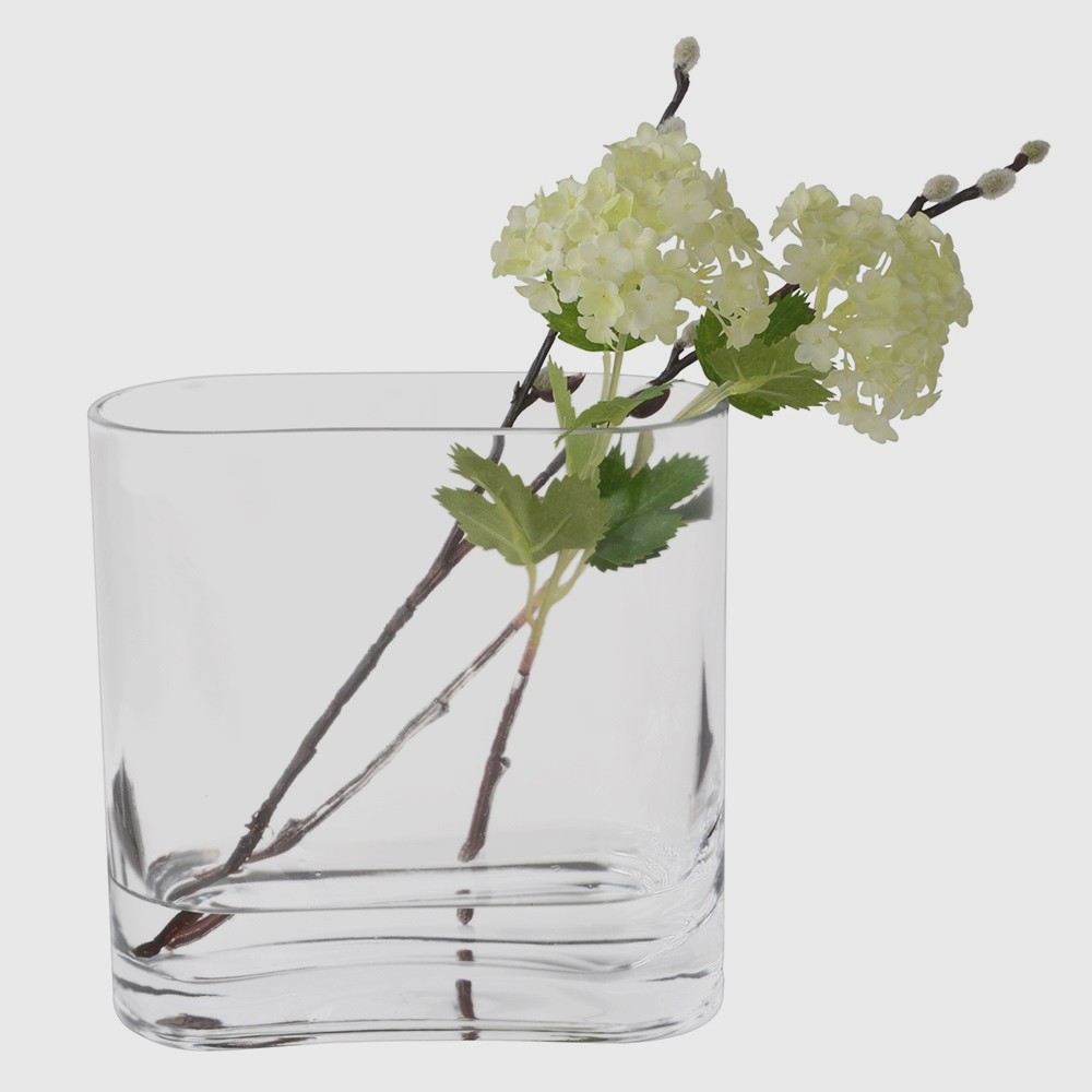 Oval Glass Vase