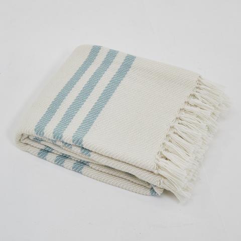 Teal Stripe Blanket