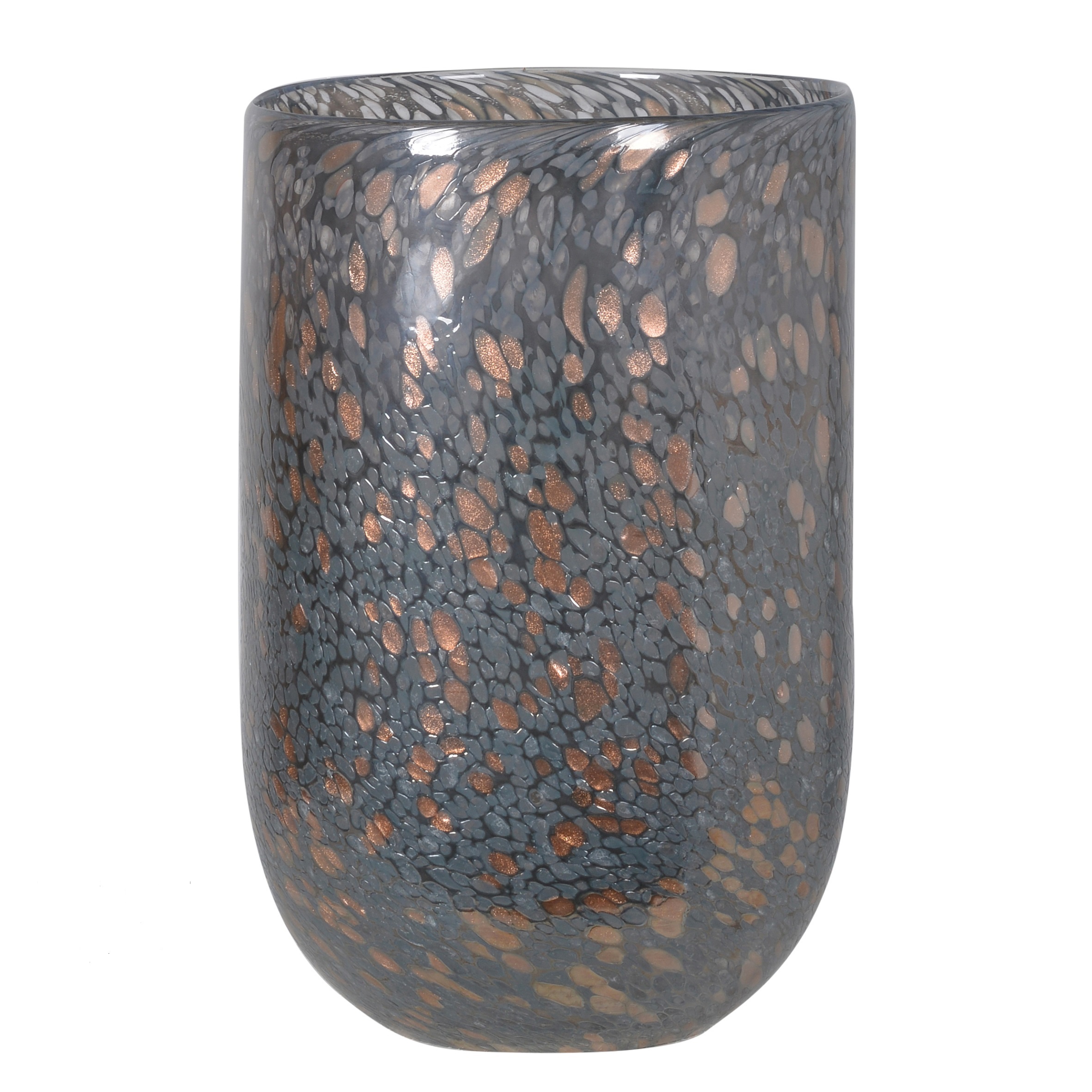 Gold Fleck Glass Vase