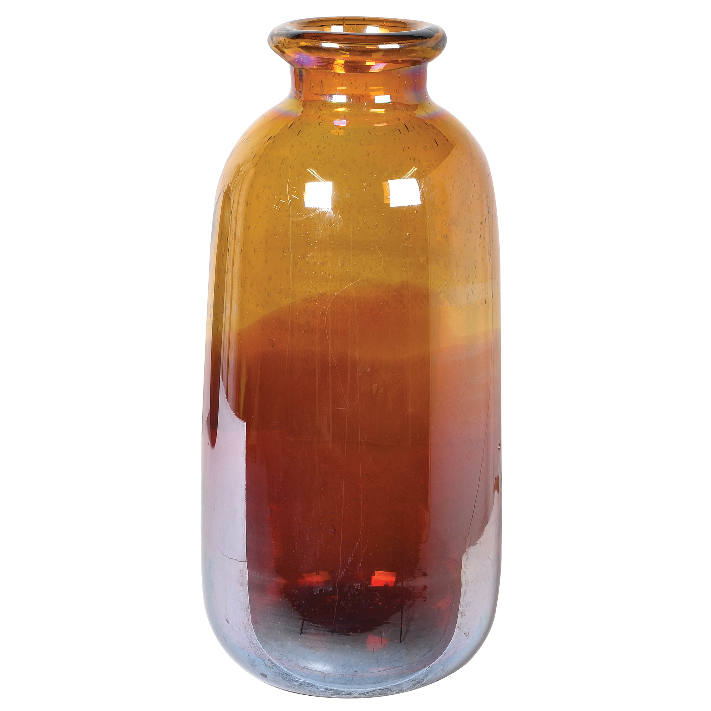 NEW! Amber Glass Bottle Vase