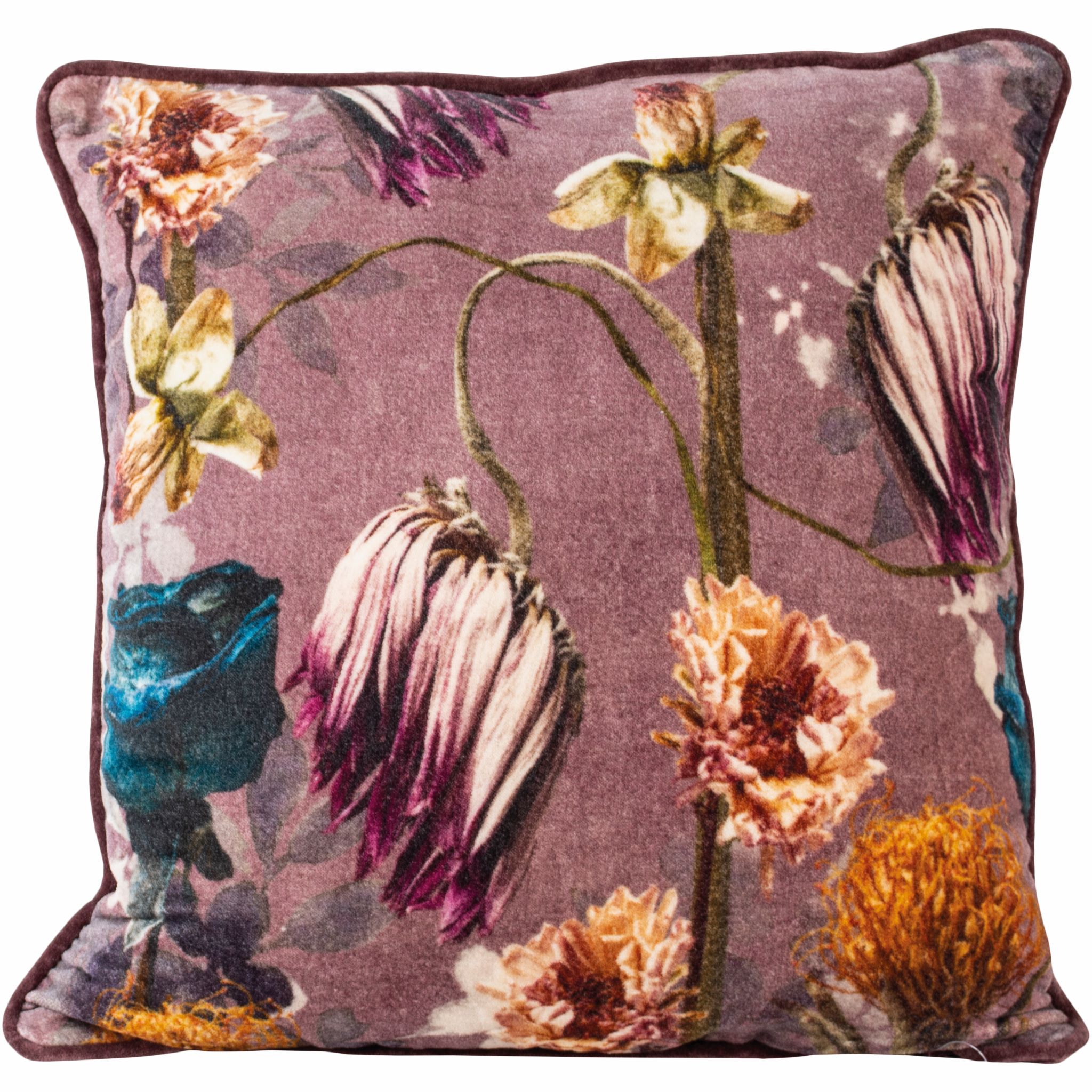 NEW! Small Velvet Cushion Dahlia